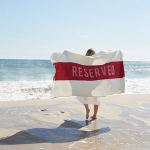 Red Turkish Style Beach Towel